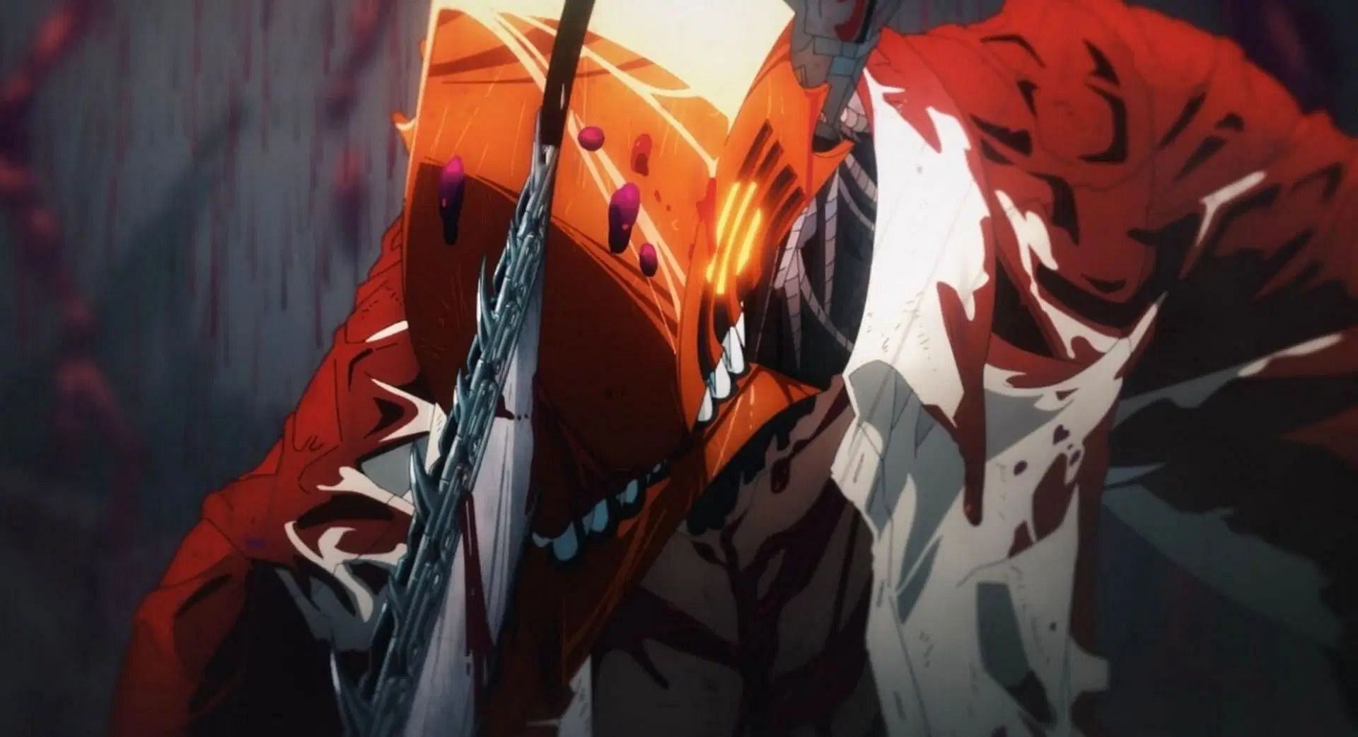 Denji using the Chainsaw Devil powers in the anime (Image via MAPPA).